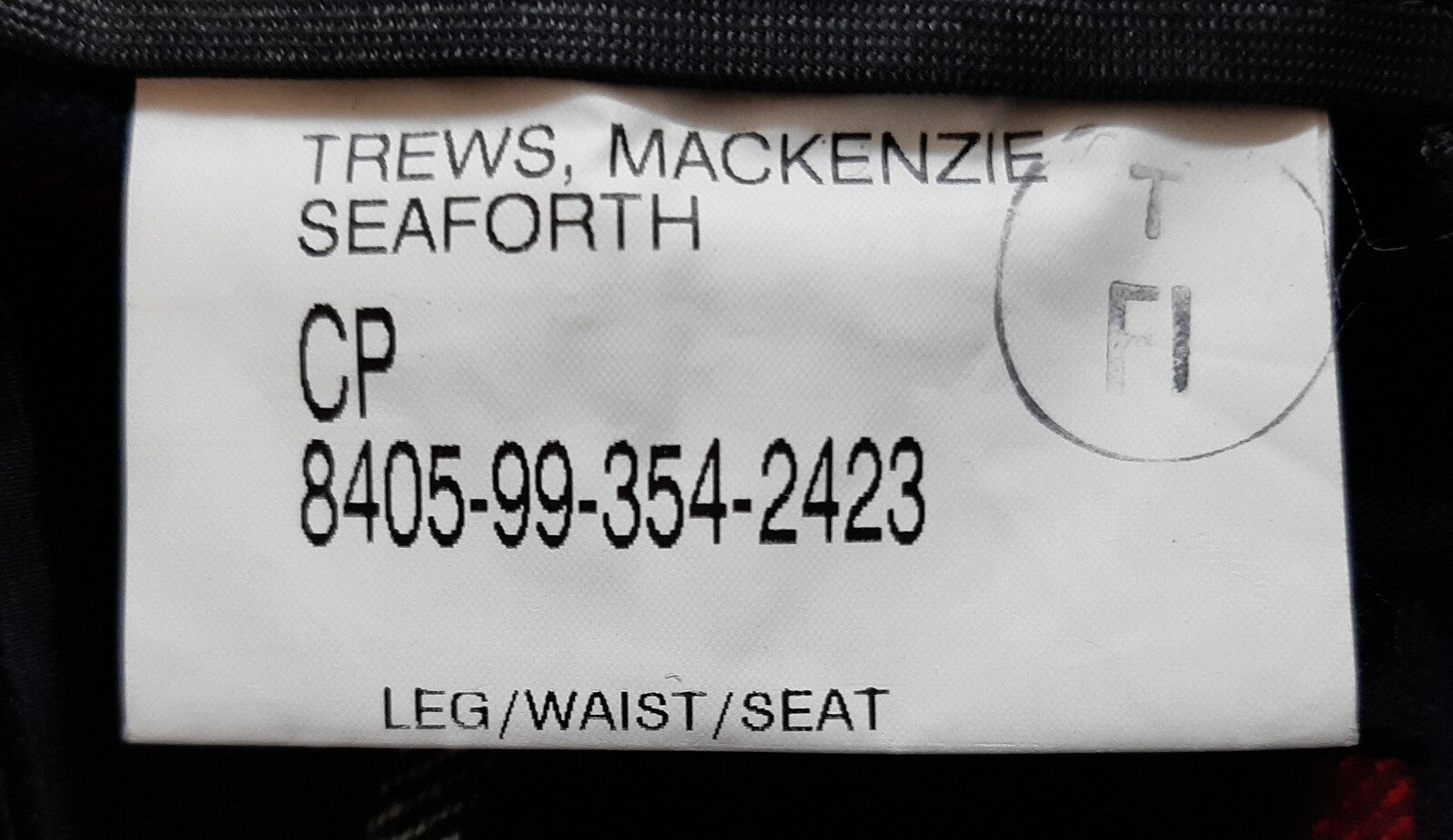 British Army Trews Scottish Regimental Trousers Mackenzie Seaforth Tartan