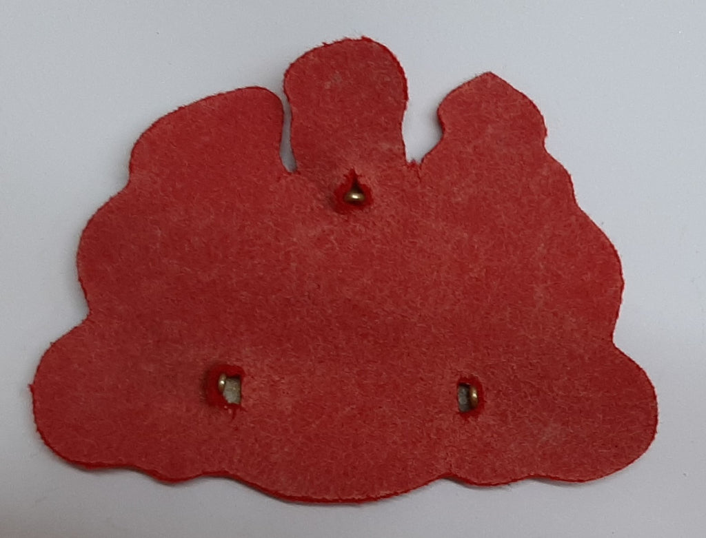 HCav Large Badge Coat of Arms General Service Scarlet Felt