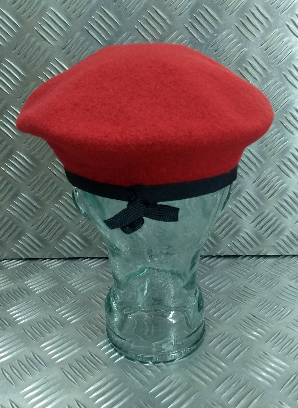 Scarlet Red Beret Service Dress Hobson of London Mil-Spec Lined Wool Old Stock