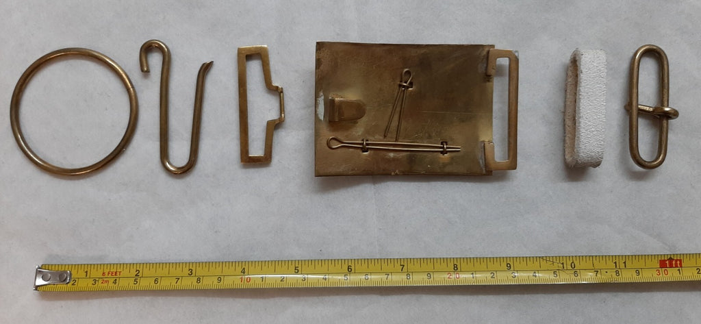 Vintage Army Buckle Set For No11 Buff Leather HCav Belt British Militaria
