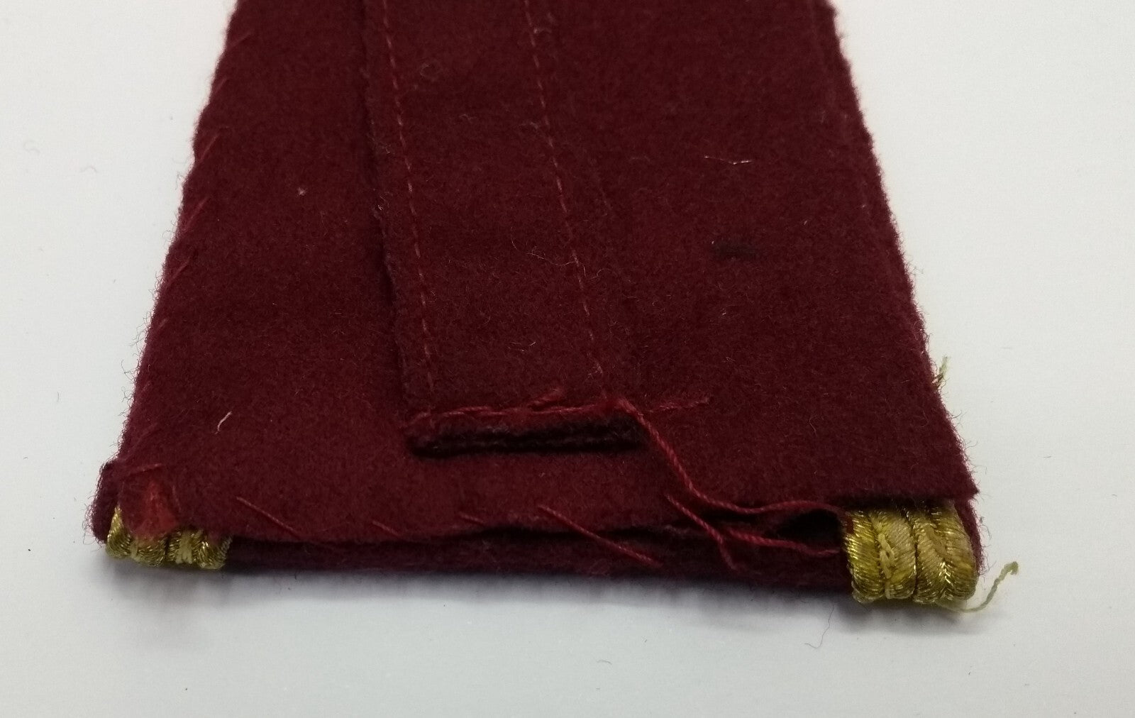 Senior Officer Shoulder Boards Abu Dhabi Obsolete Stock Maroon Melton Gold Braid