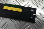 Genuine Vintage Navy Rank Shoulder Tabs Press Stud Gold Lace & Green Flashes