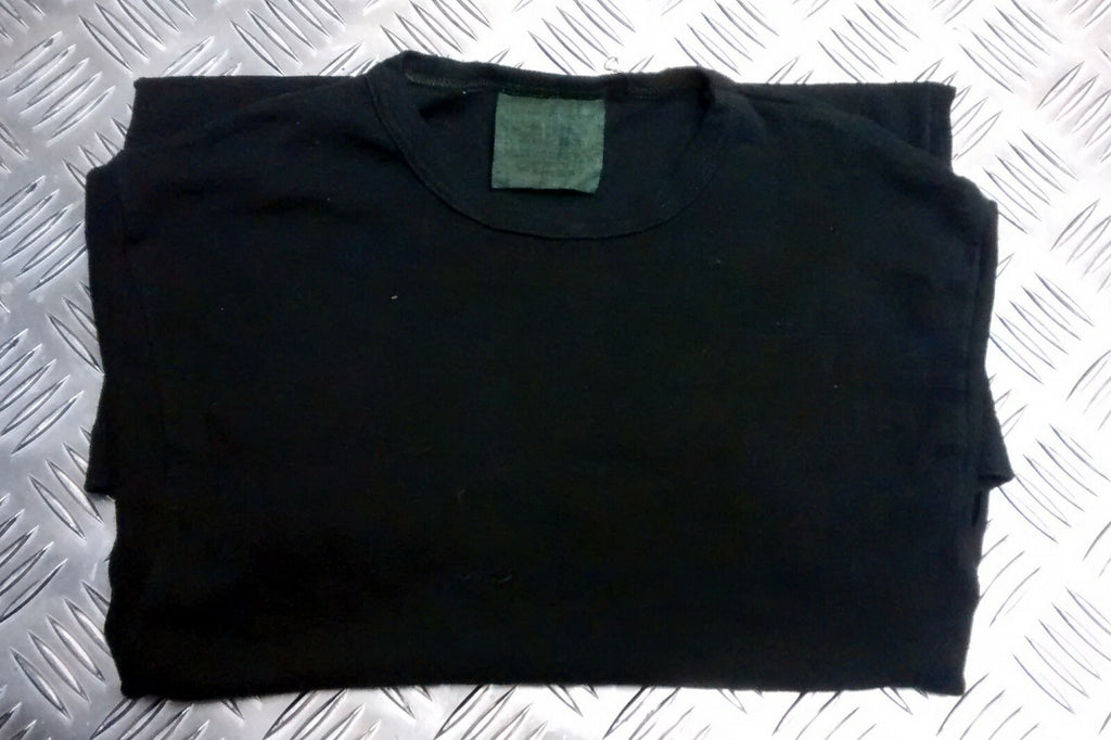 Genuine British Army Black Long Sleeve Cold Weather Top X-Small Very Warm