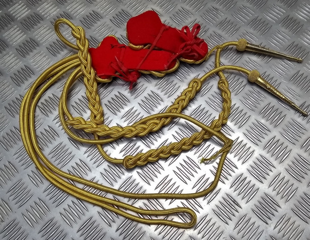 Aiguillette 2ND Class British Army The Life Guards Household Cavalry With Boards