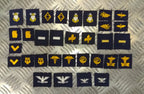 US NAVY NAVAL / Coastguard Style Collar Device Patches Asst Insignia USN - NEW