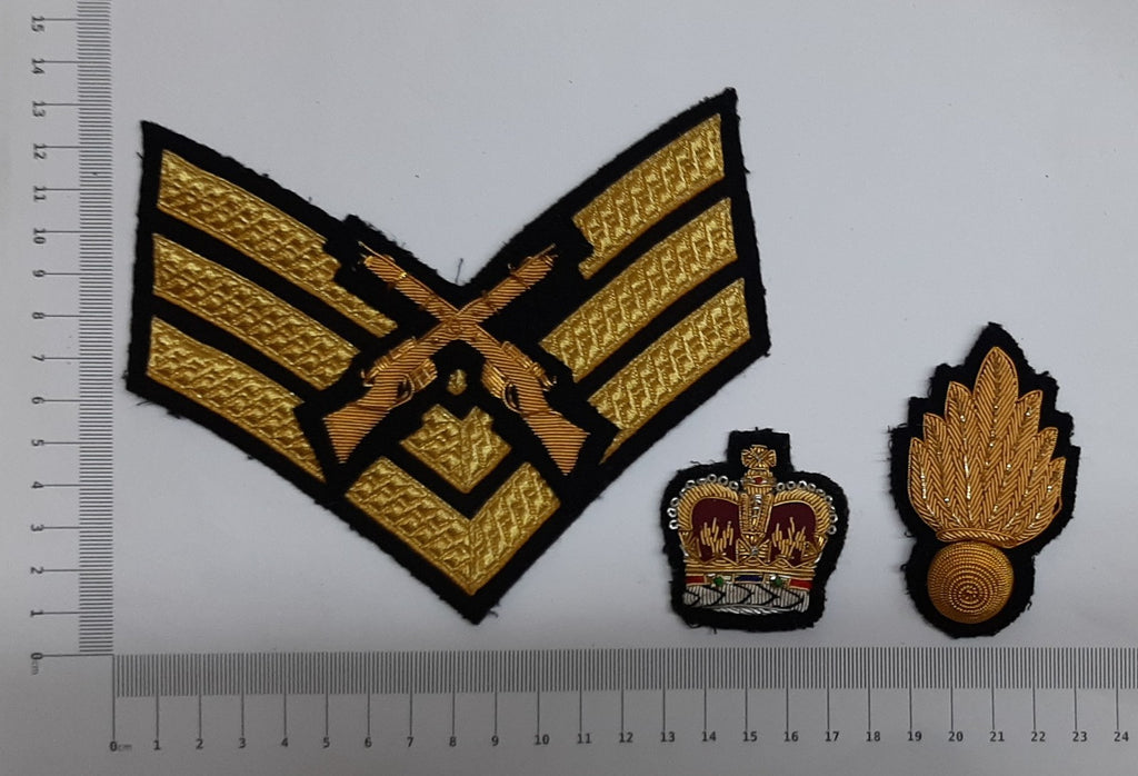 No1 Dress Badges R.E Engineers SSGT / Skill at Arms /Collar Dogs / Medal Ribbon
