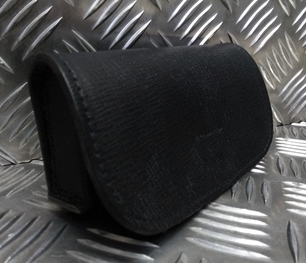 Cross Belt Pouch Subdued Grain Leather Black & Bands Issue No Fixings