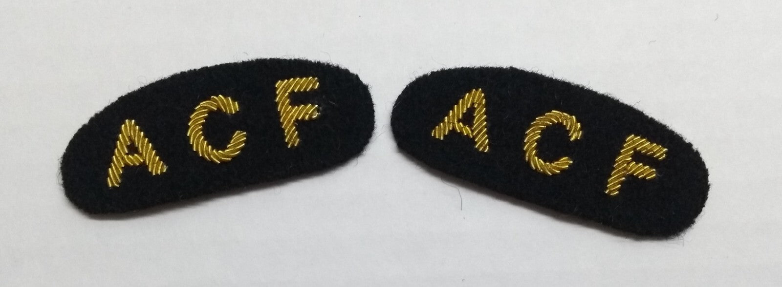 Mess Kit Badge ACF Cadet British Army Hand Embroidered Shoulder Patches 1 Pair