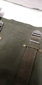Vintage Army Issue Heavy-duty Vinyl Backpacks & Belts x4ea Heavy Wear & Defects