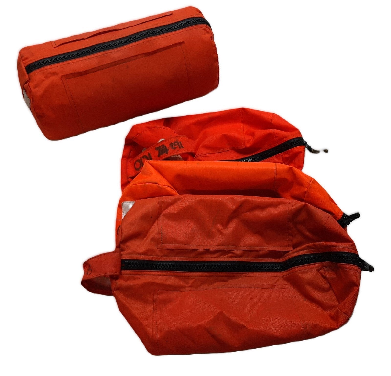Orange Grab Bag British Navy RAF Royal Air Force Immersion Stowaway Nylon Holdall With Handle