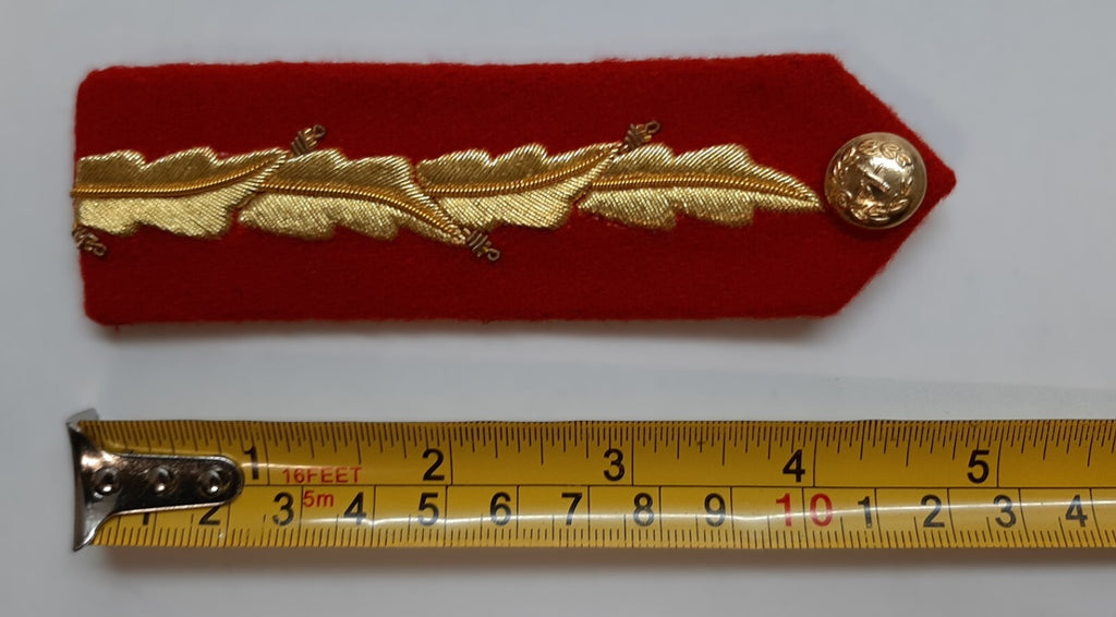 Army General Officer British No1 Dress Hand Embroidered Gorgets Gold Leaf