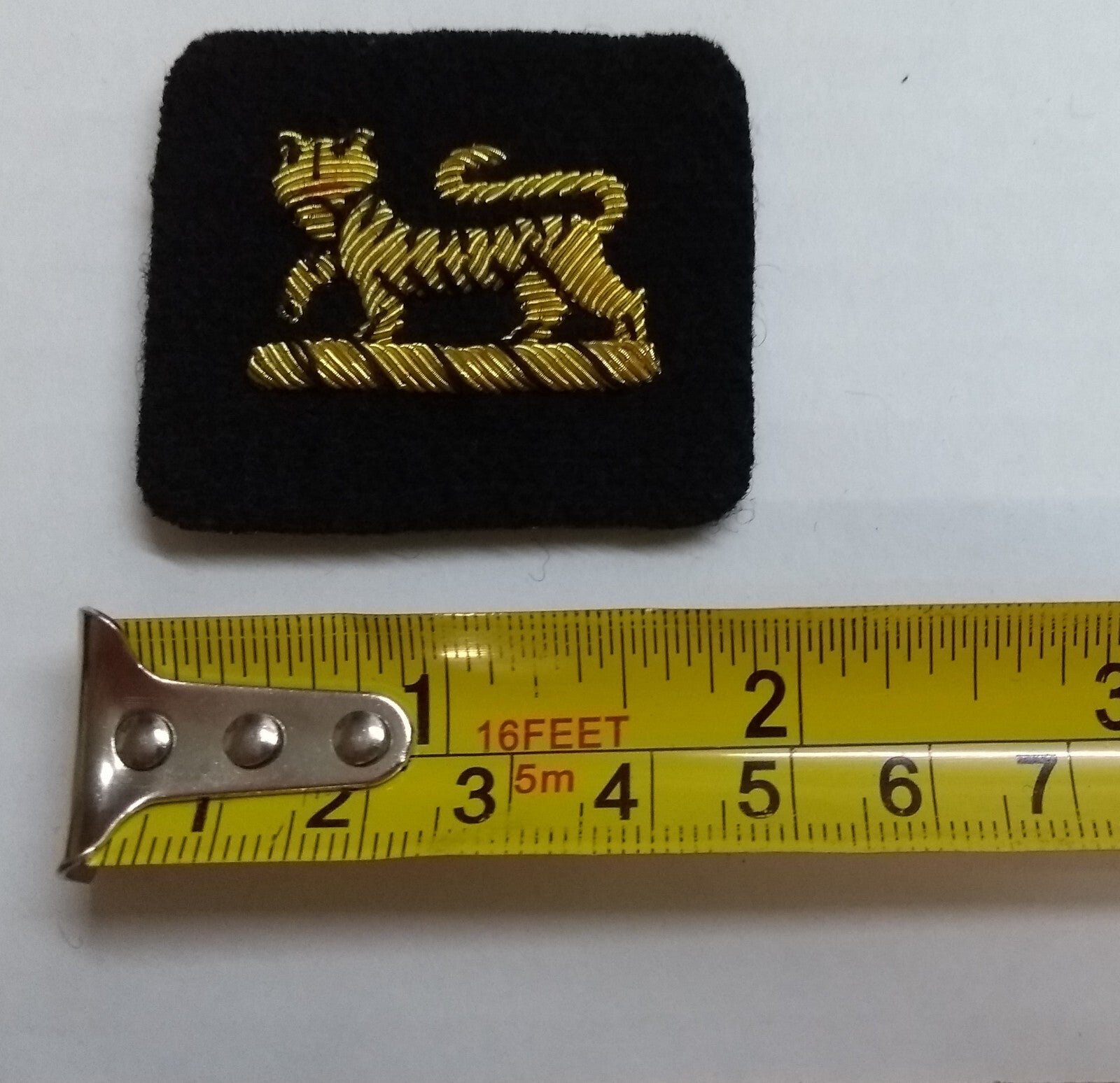 Mess Kit Badge PWRR Tiger Insignia British Army Hand Embroidered Arm Patch