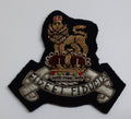 Vintage RAPC Insignia Hand Embroidered British Army Badge Queen's Crown Pattern