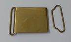 Vintage Brass Buckle Plate No Insignia British Issue Old Stock STD271