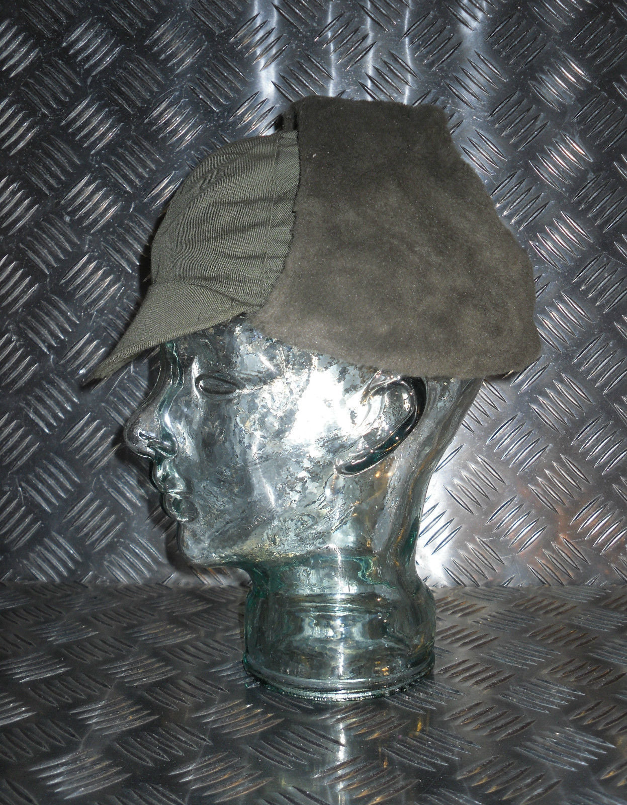 Dutch Army Green Dog Hat / Trapper Hat with Ear Warmers - All sizes