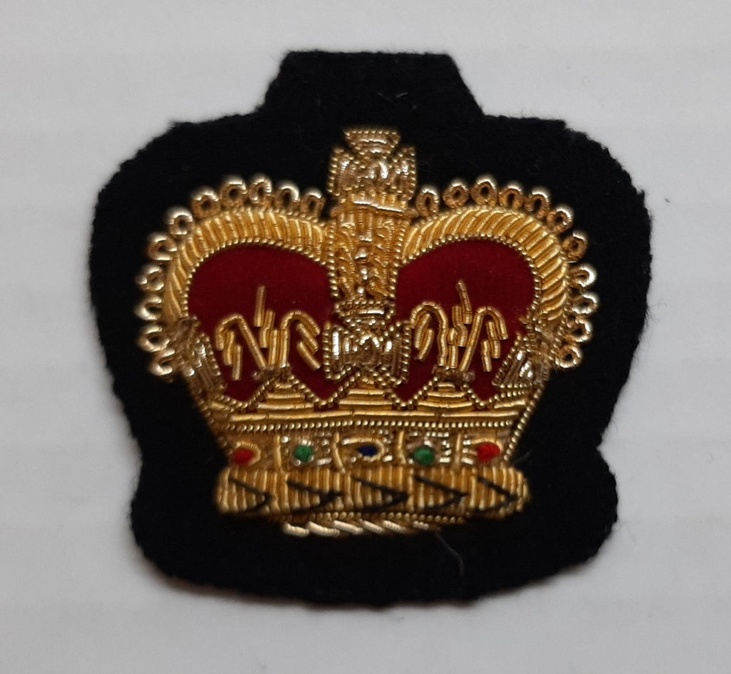 Queens Crown QM Sergeant British Hand Embroidered Rank Insignia