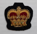 Queens Crown QM Sergeant British Hand Embroidered Rank Insignia
