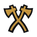 Pioneers No1 Badge British Embroidered Gold Braided Large Axes Arm Patch NEW