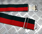 Stable Belt 62mm Red and Green With Chrome Plate Buckle No Max 36"