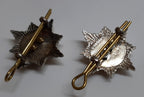 RDG Insignia British Army Collar Badges Vintage Two Small Royal Dragoon Guards