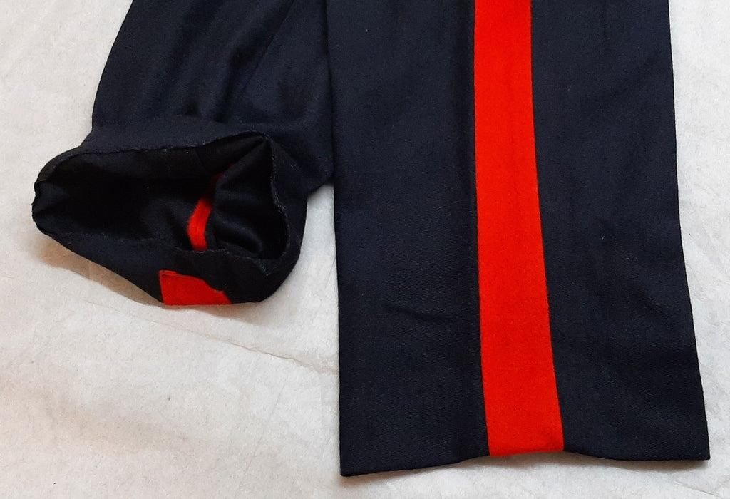 No1 Army Trousers British Officers Blues Red Stripe Dress Uniform Waist 39"