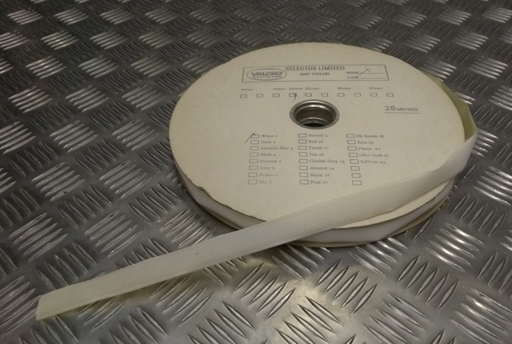 Hook & Loop White Badge Backing Strip Hook Side Only Issue