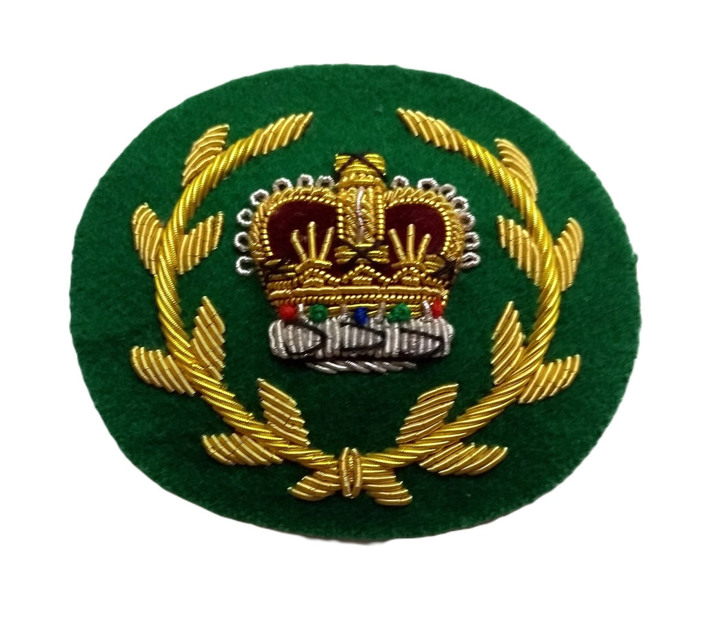 Mess Kit Badge RQMS Green British Hand Embroidered Insignia Arm Patch
