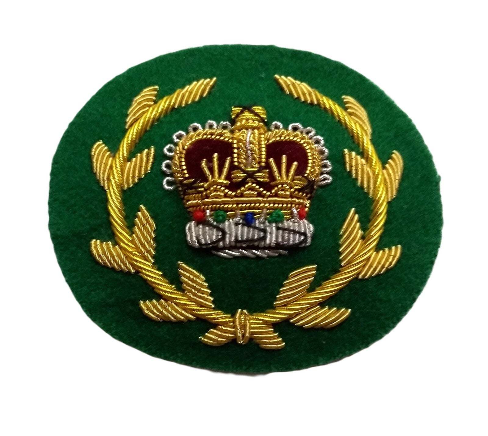Mess Kit Badge RQMS Green British Hand Embroidered Insignia Arm Patch