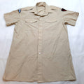 FAD Shirt British Army Fawn Short Sleeve Para Wings and Commando Patch CLR 39cm