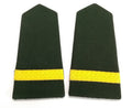 Shoulder Slides Officer Slide On Epaulettes Green With 1 Rank Bar