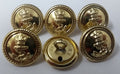 Genuine British Royal Navy RN Officers Dress Edged Buttons 17mm 27L NEW ASBT112