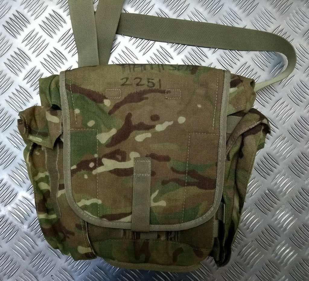 MTP Camo Field Pack / Respirator Case MOLLE Genuine British Army Gas Mask Bag