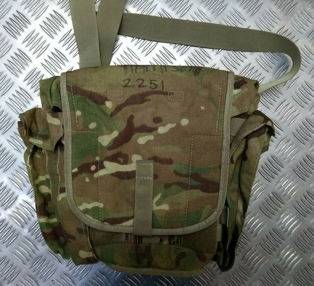 MTP Camo Field Pack / Respirator Case MOLLE Genuine British Army Gas Mask Bag
