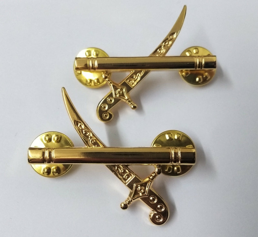 Genuine British Army Gilt Shoulder Board Badge General Sword & Baton GIM5