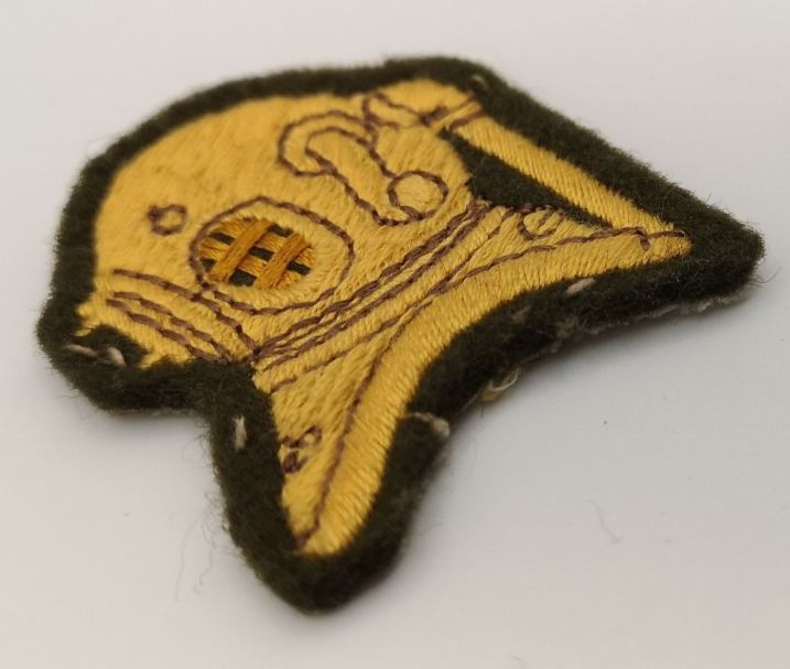 Badge Patch Diver Qualification Yellow on Khaki Green