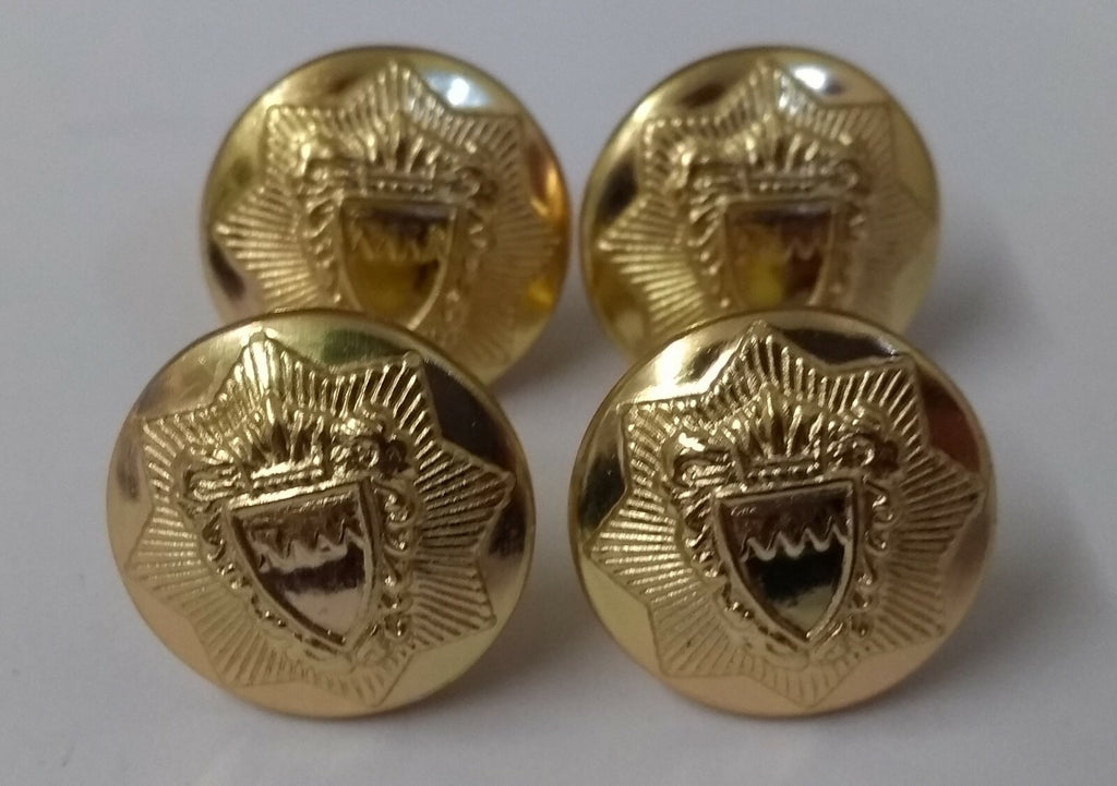 Bahrain National Insignia Obsolete Medium Dress Uniform Screw Back Buttons X6