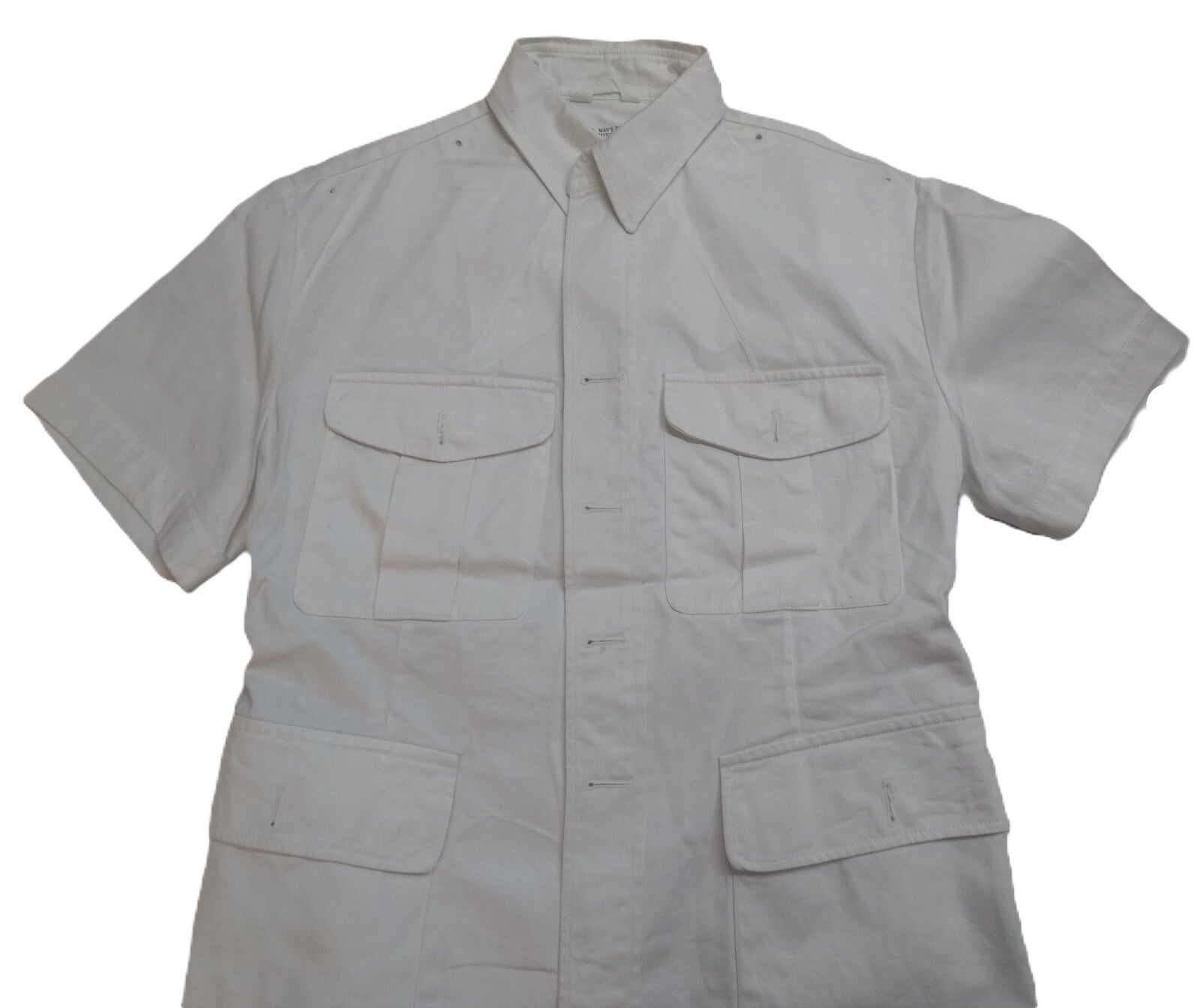 Vintage Bush Jacket Man's British Naval RN Ofc Dress No Buttons