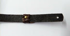 Genuine Issue Dark Brown Leather SD Dress Hat 13.4mm Chin Strap CS36