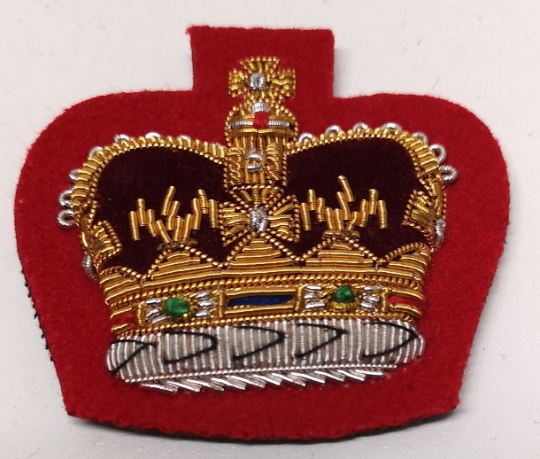 Warrant Officer Class 2 WO2 Large Crown Badge Lifeguards Household Division