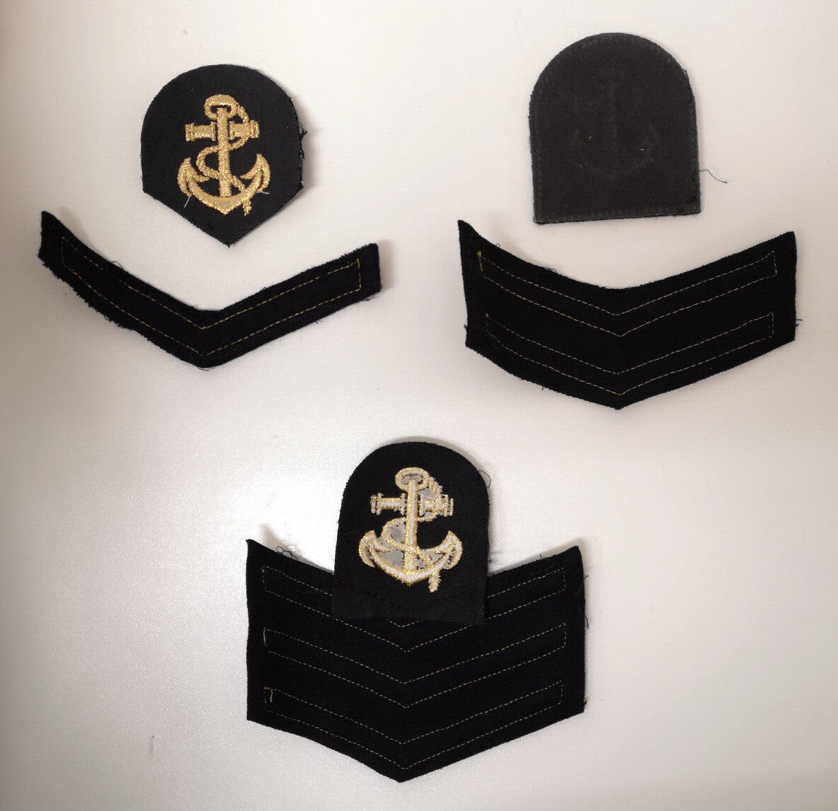 Royal Navy Leading Rate Seaman Patch with Good Conduct Chevrons / Stripes