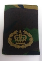 Genuine British Army Issue Old Pattern DPM Camo Rank RQMS QMSI Slide SPZ