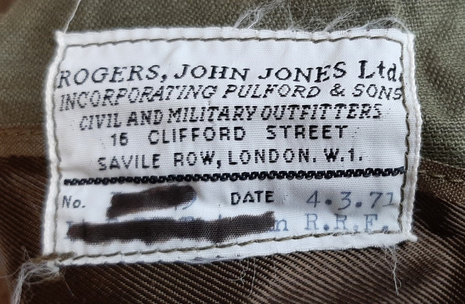 British Army Vintage No2 Jacket RRF Royal Fusiliers 1970s Fancy Dress