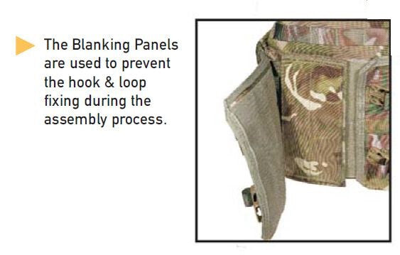 MTP Osprey Mk IV Hook Backing Blanking Panels Plain British x1 pair LP1