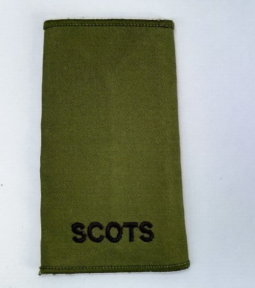 Royal Regiment of Scotland Plain OD Green Private Rank Slide