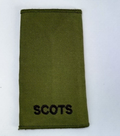 Royal Regiment of Scotland Plain OD Green Private Rank Slide