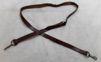 Vintage Leather Strap Utility Brown 2cm With Metal Buckle & Fixing Long 148cm