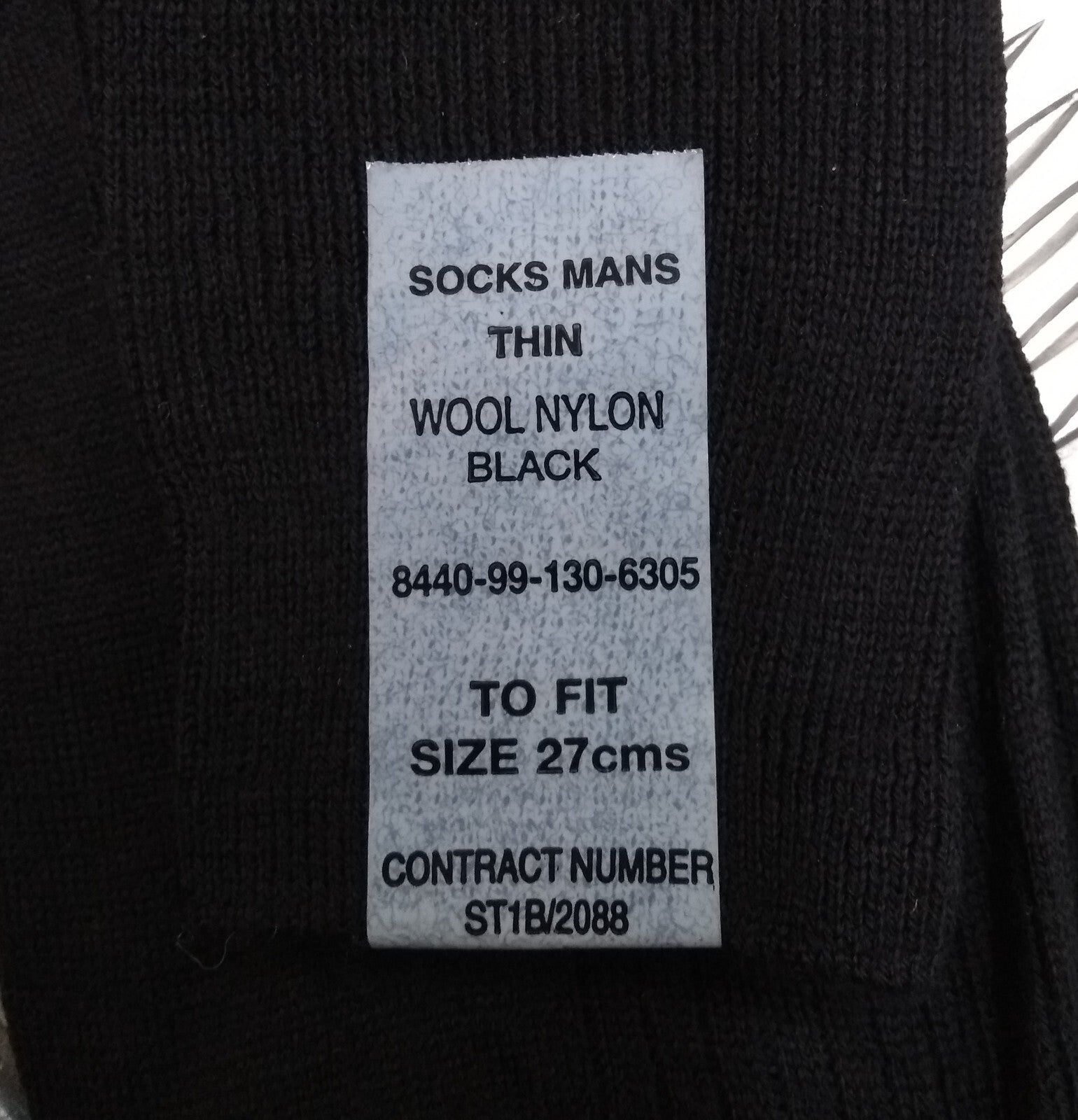 British Army Wool / Nylon - Black / Khaki / Stone Long Thin Socks Lot