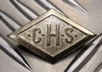 Genuine Vintage C.H.S CHS Issue Small Miniature Metal Lapel Pin badge