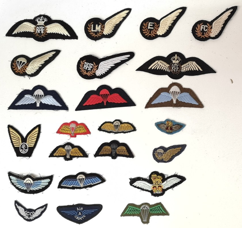 RAF Royal Air Force Airforce Parachute Air Force Para Aircraft Air Corps Patches Various Types