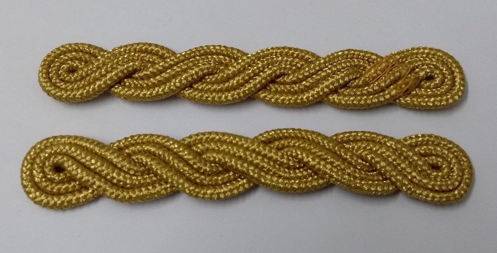 Gold Cords Shoulder British Made Army Issue no Rank Insignia Ceremonial